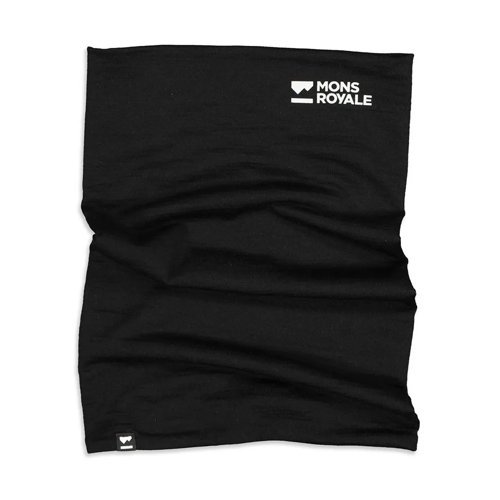 Mons Royale Double Up Neckwarmer - Black