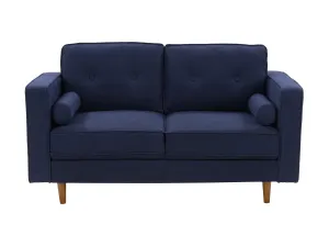 Navy Blue 2 Seater Loveseat Sofa