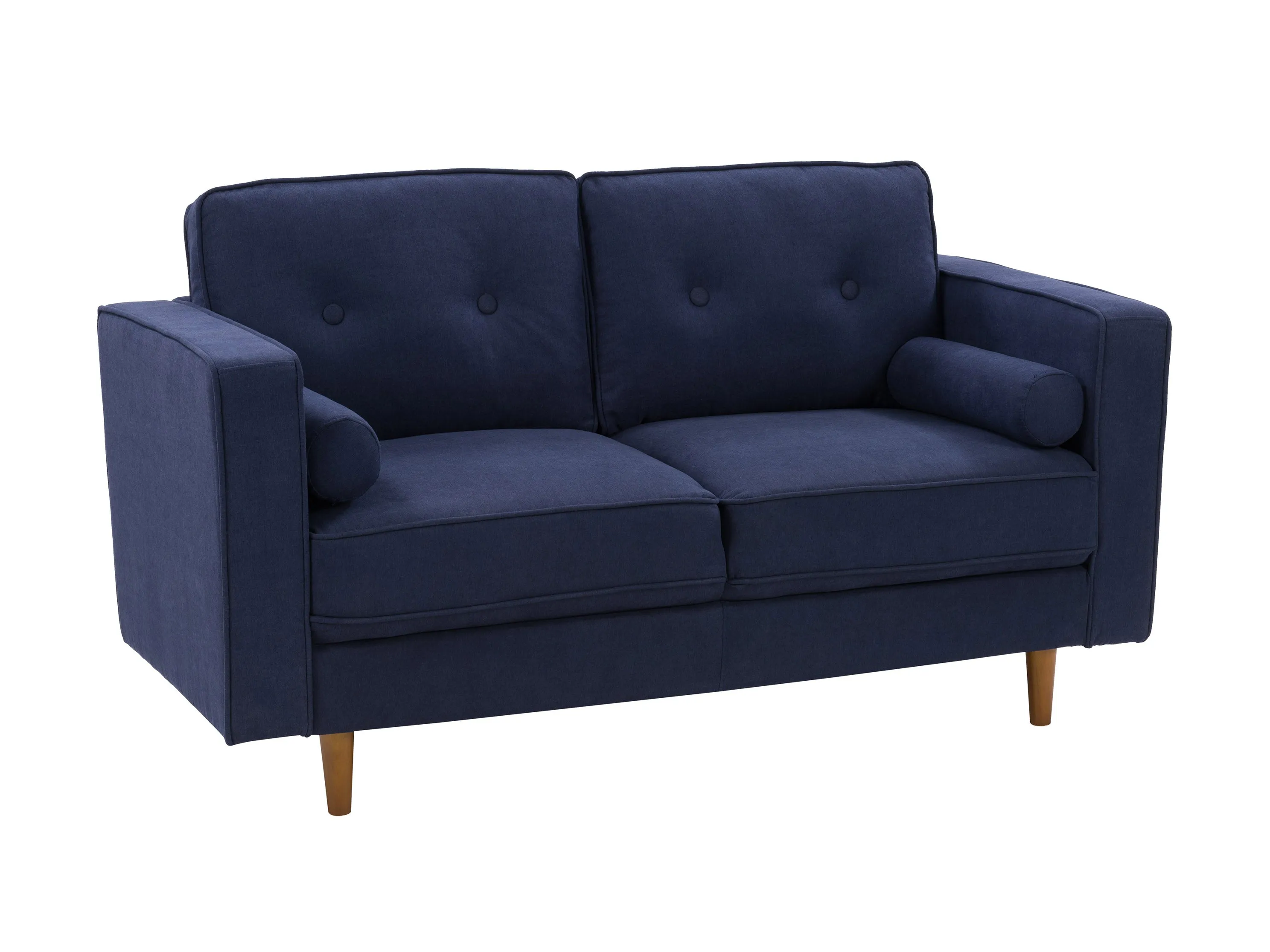 Navy Blue 2 Seater Loveseat Sofa