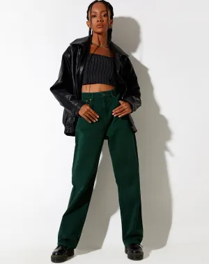 Parallel Jeans in Forest Green