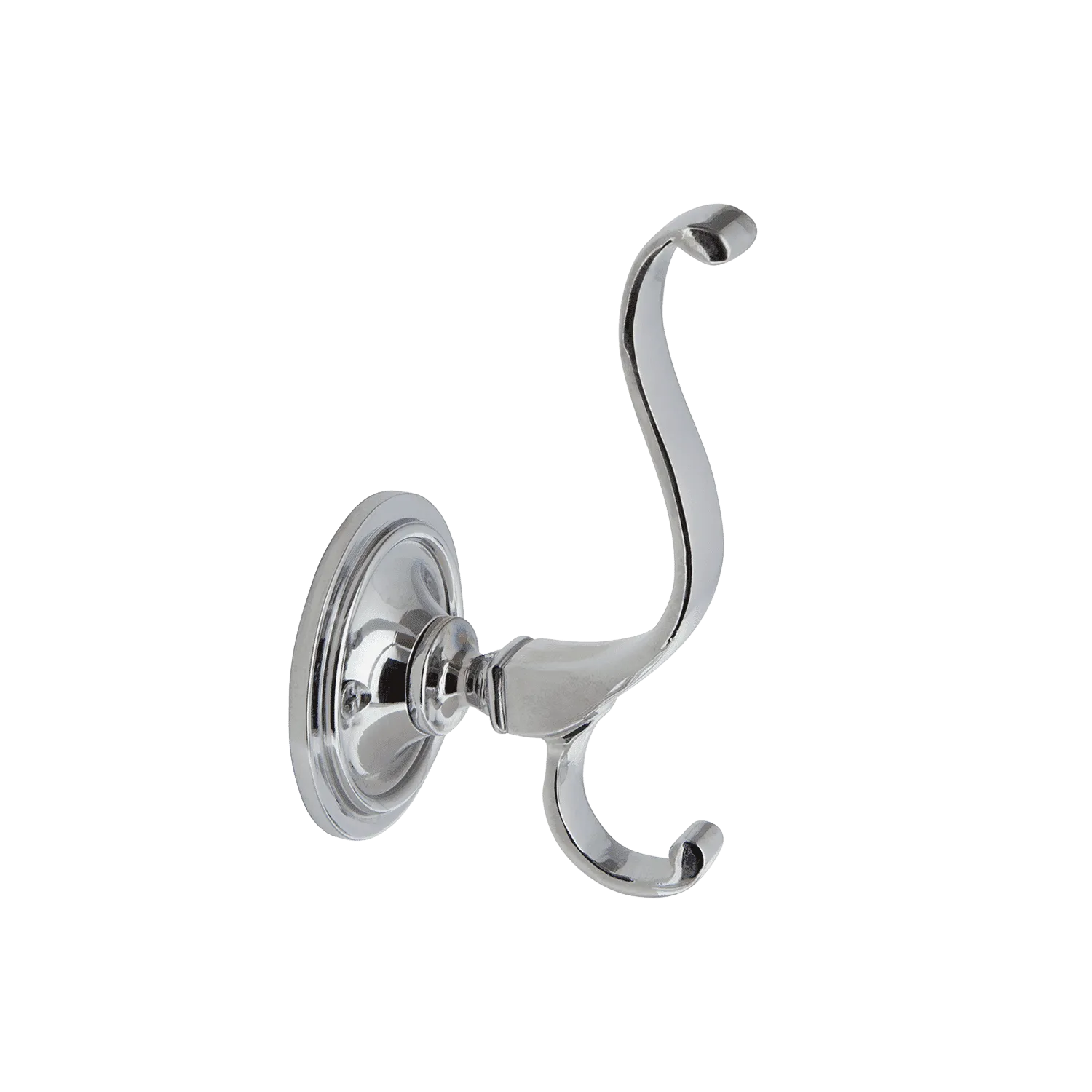 Plain Coat Hook in Bright Chrome