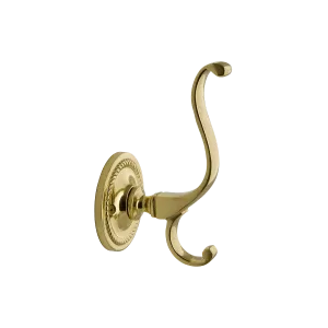 Rope Coat Hook in Polished Brass