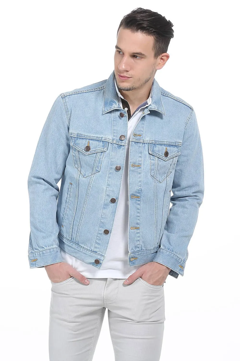 Slim Fit Denim Full Sleeve Jacket