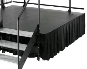 Stage Skirt, 12" x 12' Premier Black