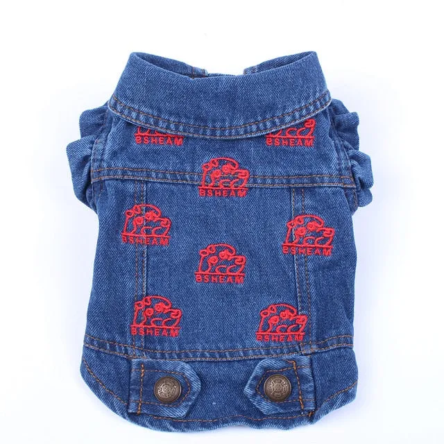 TEEK - Strawberry/Floral/Pineapple Denim Doggy Jackets