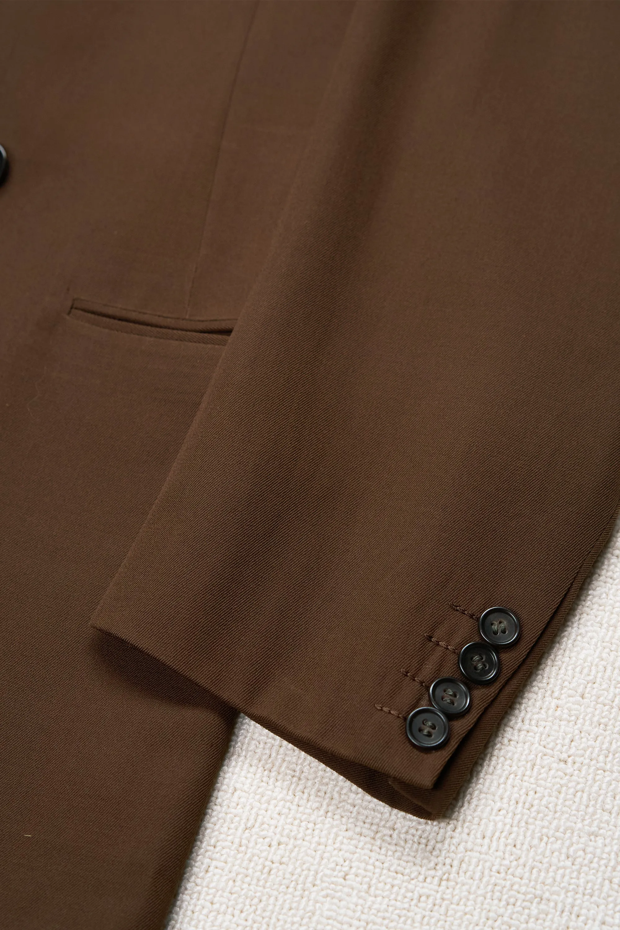 The House of Worsted-tex Brown Wool DB Sport Coat