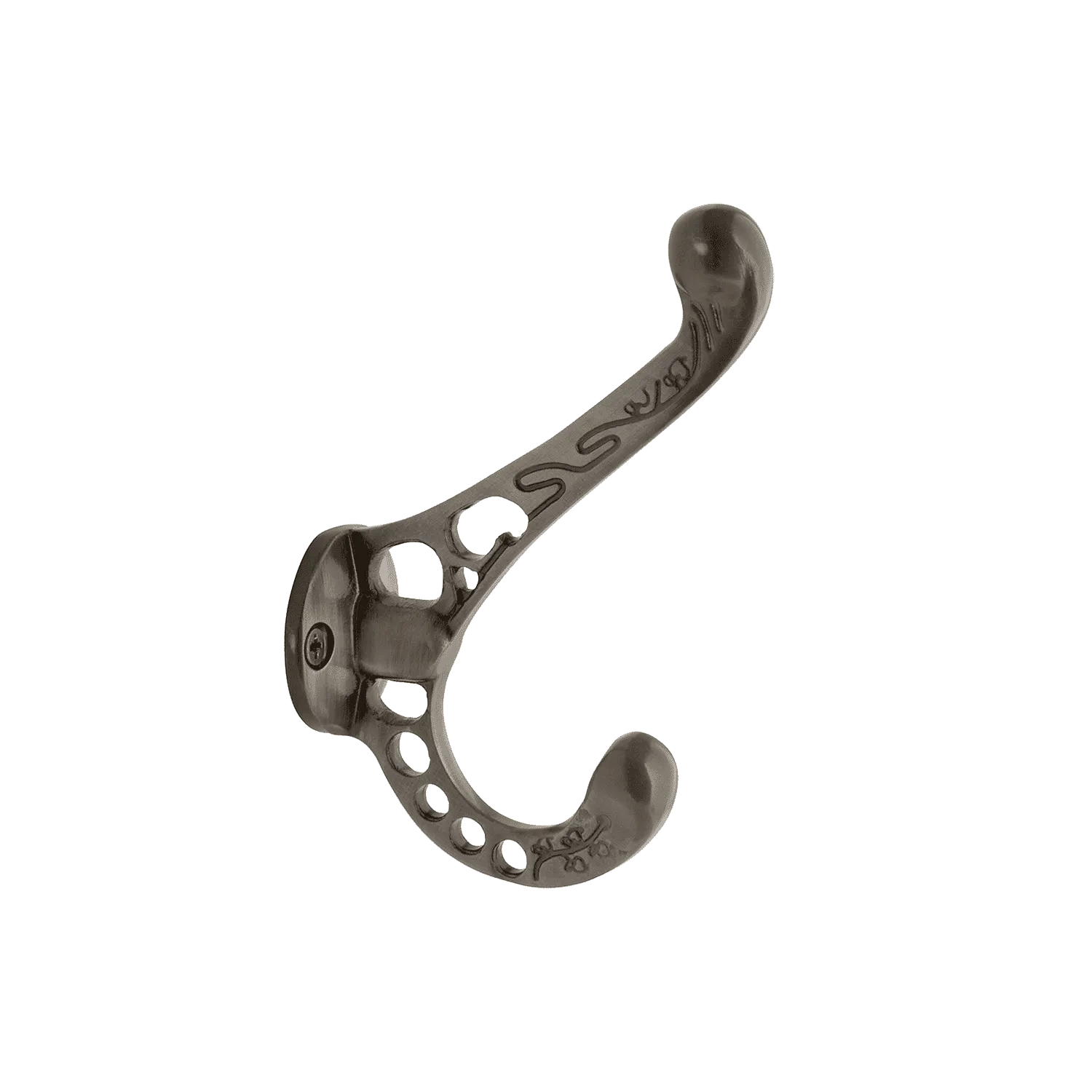 Victorian Coat Hook in Antique Pewter