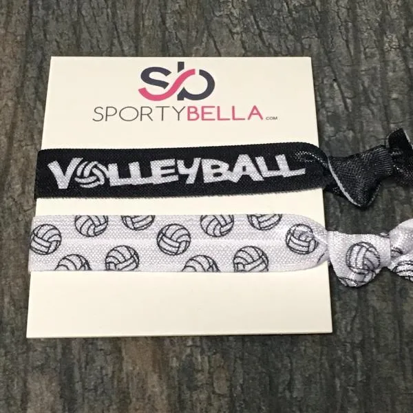 Volleyball Hair Ties - 2pcs