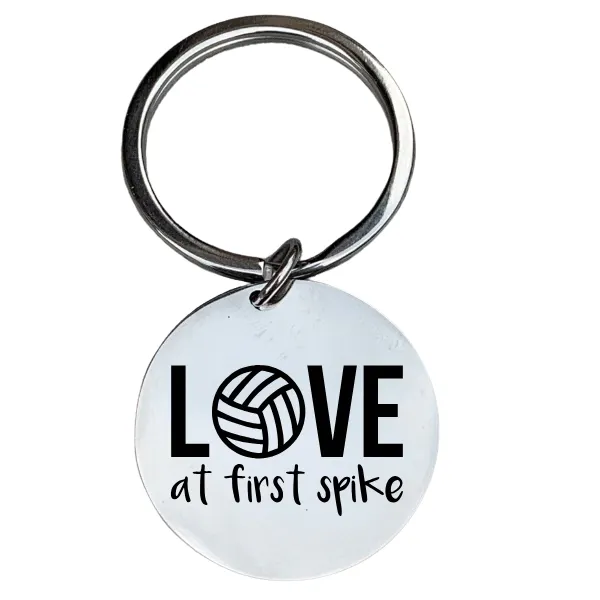 Volleyball Keychain - Love at First Spike