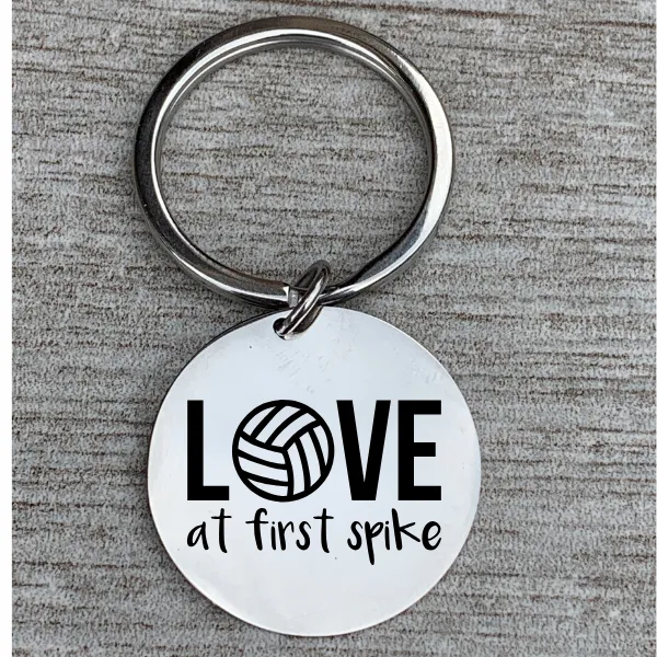 Volleyball Keychain - Love at First Spike