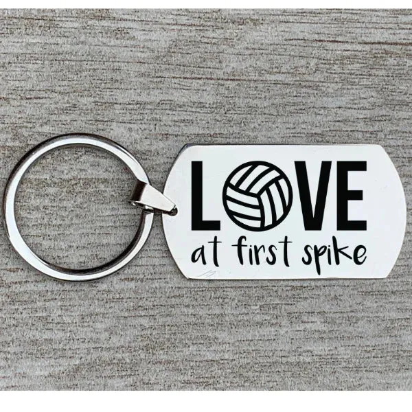 Volleyball Keychain - Love at First Spike