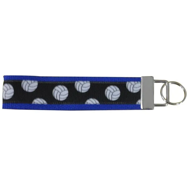 Volleyball Wristlet Keychain